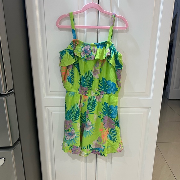 (NWT) Justice Girls Ruffle Detail Woven Romper, Size 12/14 - Picture 3 of 6
